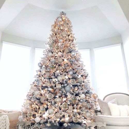 Украшение новогодней елки в стиле Диор
