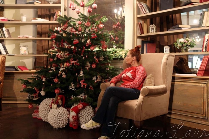 Новогодняя елка в скандинавском стиле, для детского праздника компании Conde Nast.